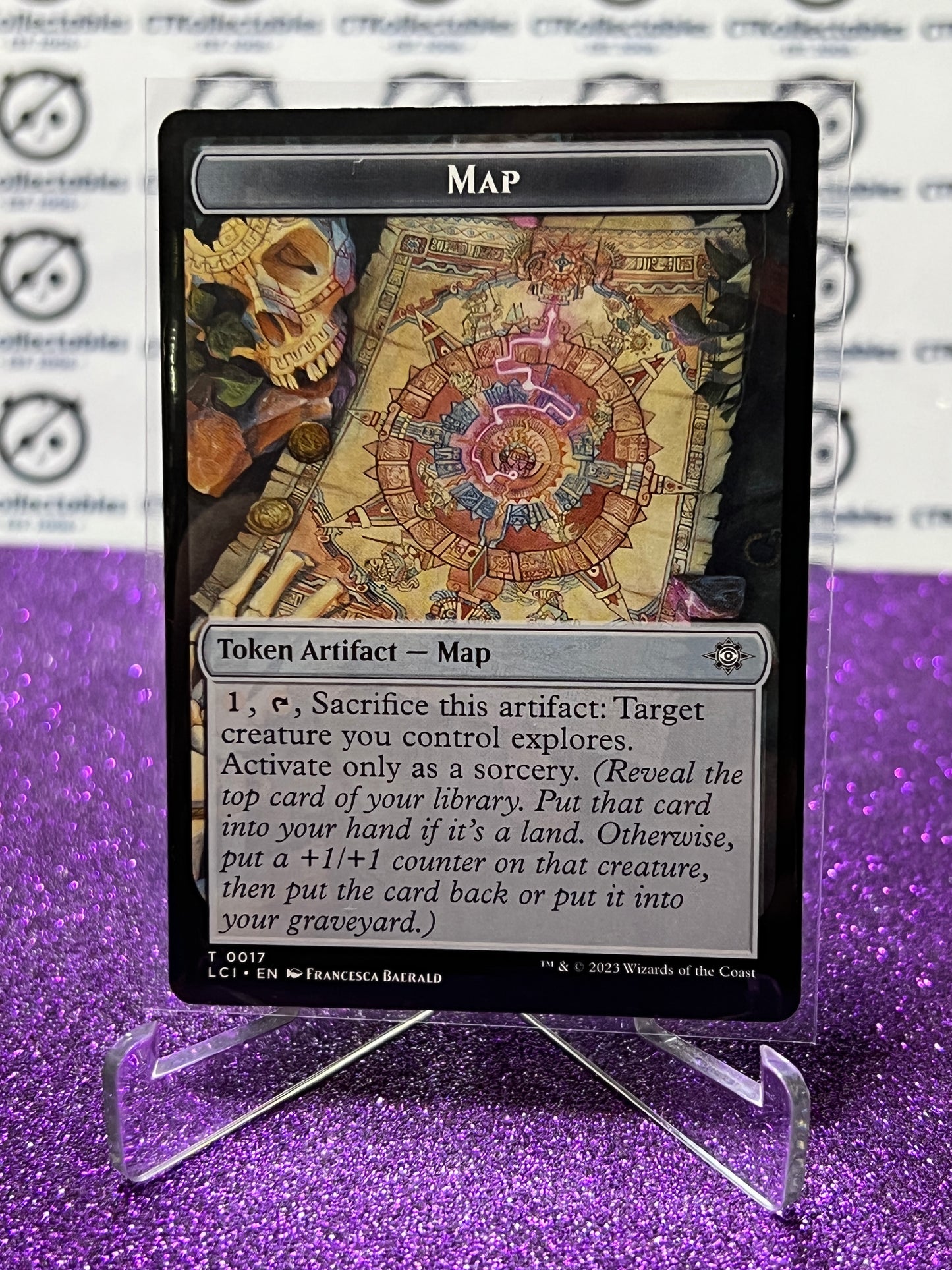 2023 MAGIC THE GATHERING THE LOST CAVERNS OF IXALAN MAP # T 0017 NON-FOIL TOKEN ARTIFACT-MAP CARD