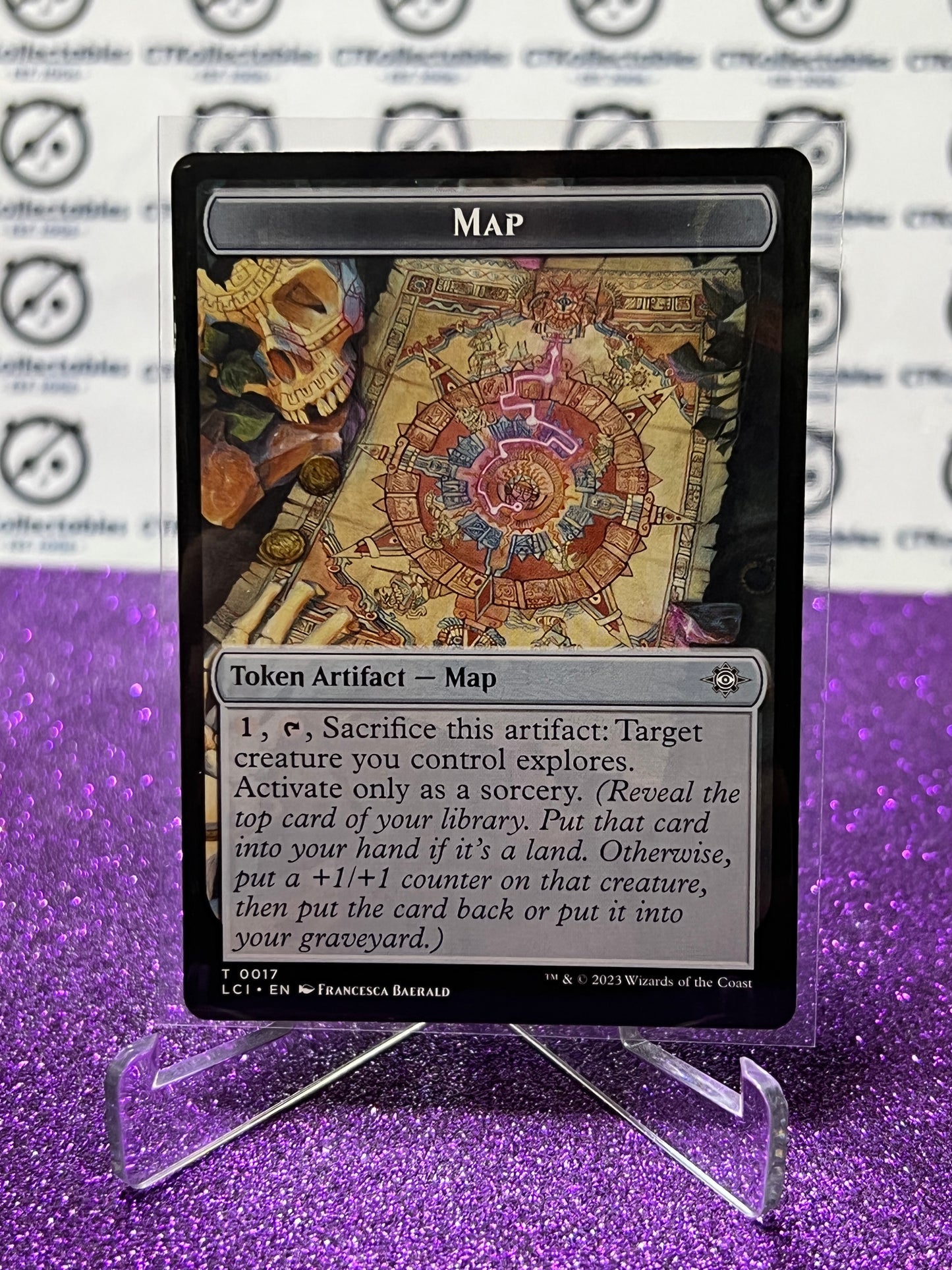 2023 MAGIC THE GATHERING THE LOST CAVERNS OF IXALAN MAP # T 0017 NON-FOIL TOKEN ARTIFACT-MAP CARD