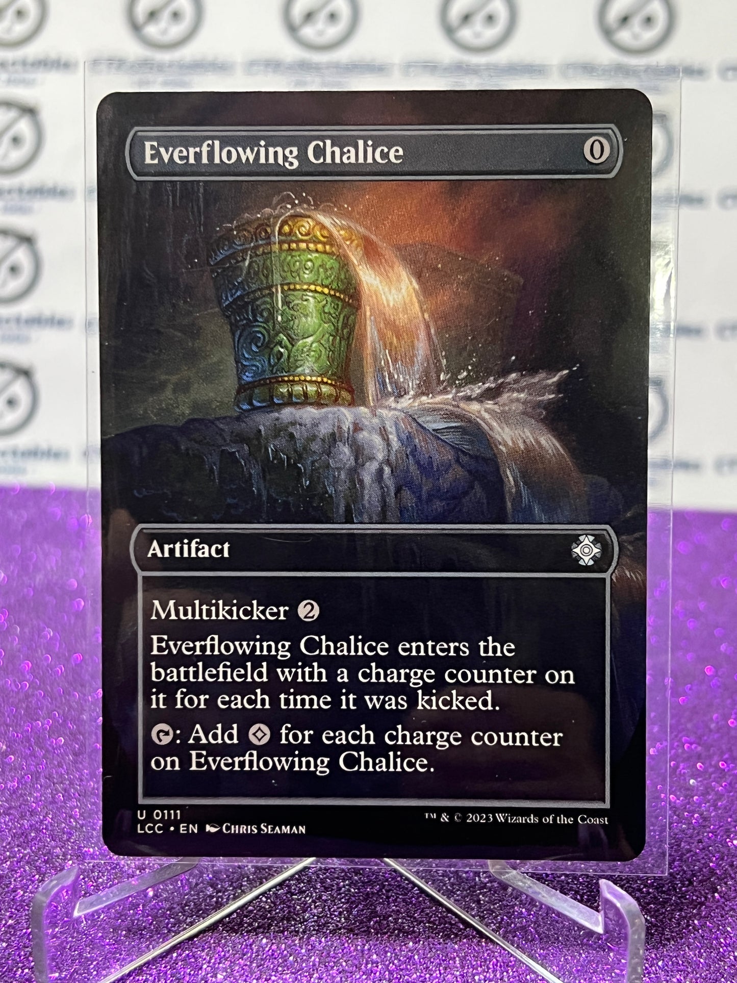 2023 MAGIC THE GATHERING THE LOST CAVERNS OF IXALAN EVERFLOWING CHALICE # U 0111 NON-FOIL ARTIFACT CARD