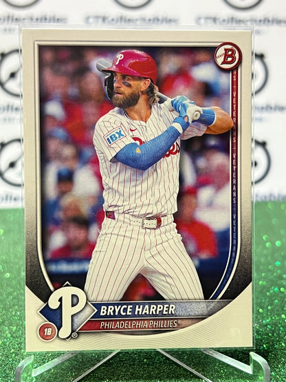 2026  BOWMAN  BRYCE HARPER # 3 PHILADELPHIA PHILLIES BASEBALL CARD