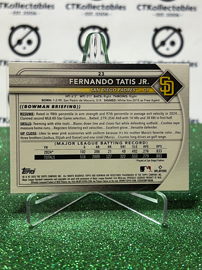2026  BOWMAN  FERNANDO TATIS JR. # 23 SAN DIEGO PADRES BASEBALL CARD