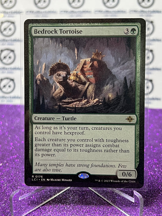 2023 MAGIC THE GATHERING THE LOST CAVERNS OF IXALAN BEDROCK TORTOISE # R 0176 NON-FOIL CREATURE-TURTLE CARD