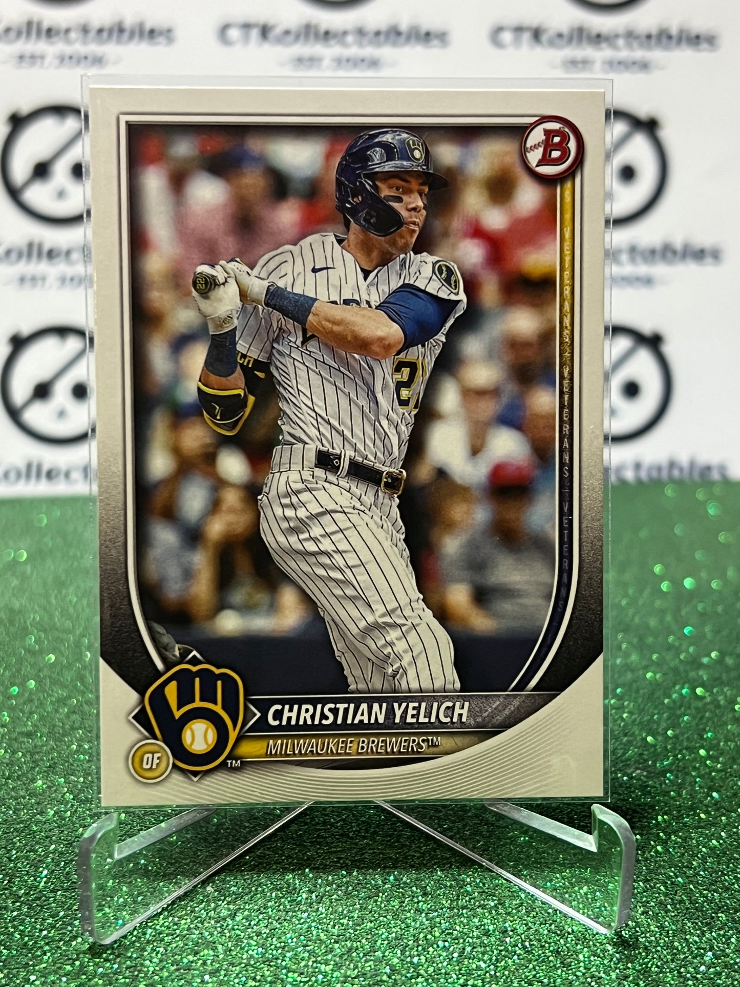 2026  BOWMAN  CHRISTIAN YELICH # 67 MILWAUKEE BREWERS BASEBALL CARD