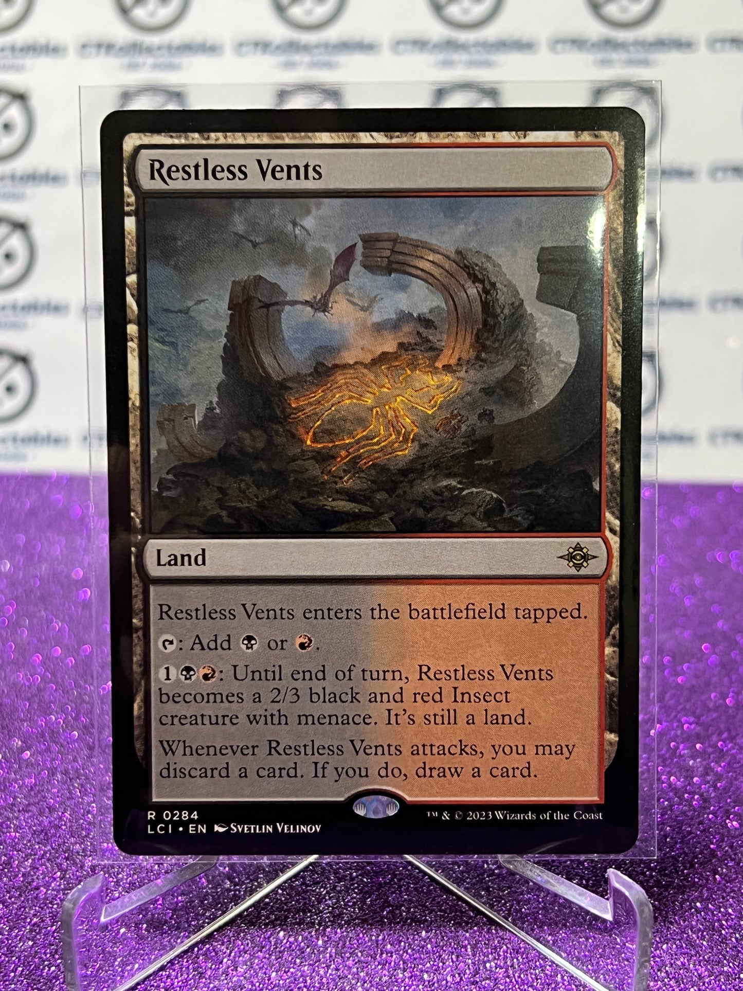 2023 MAGIC THE GATHERING THE LOST CAVERNS OF IXALAN RESTLESS VENTS # R 0284 NON-FOIL LAND CARD