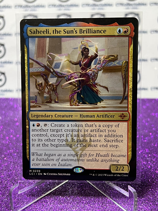 2023 MAGIC THE GATHERING THE LOST CAVERNS OF IXALAN SAHEELI, THE SUN'S BRILLIANCE  # M 0239 NON-FOIL LEGENDARY CREATURE-HUMAN ARTIFICER CARD