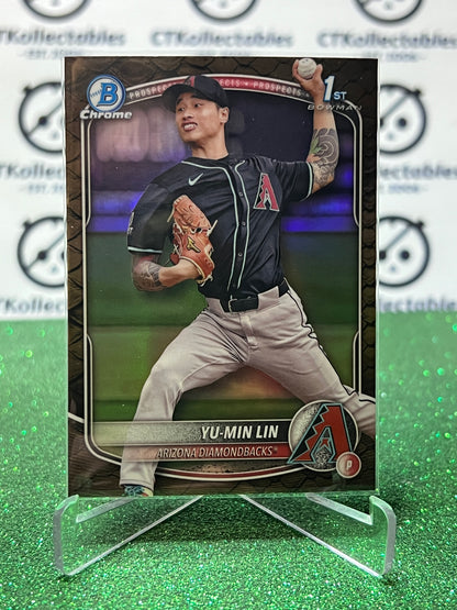 2026  BOWMAN CHROME YU-MIN LIN 1ST # BCP-27 ARIZONA DIAMONDBACKS  BASEBALL CARD