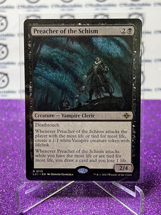 2023 MAGIC THE GATHERING THE LOST CAVERNS OF IXALAN PREACHER OF THE SCHISM  # R 0113 NON-FOIL CREATURE-VAMPIRE CLERIC CARD