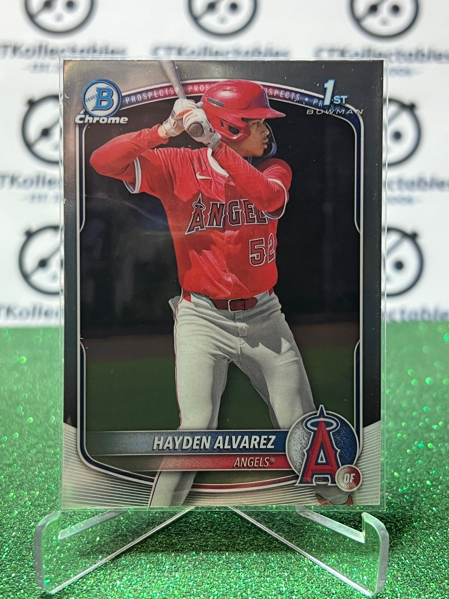 2026  BOWMAN CHROME HAYDEN ALVAREZ 1ST # BCP-12  LA ANGELS  BASEBALL CARD