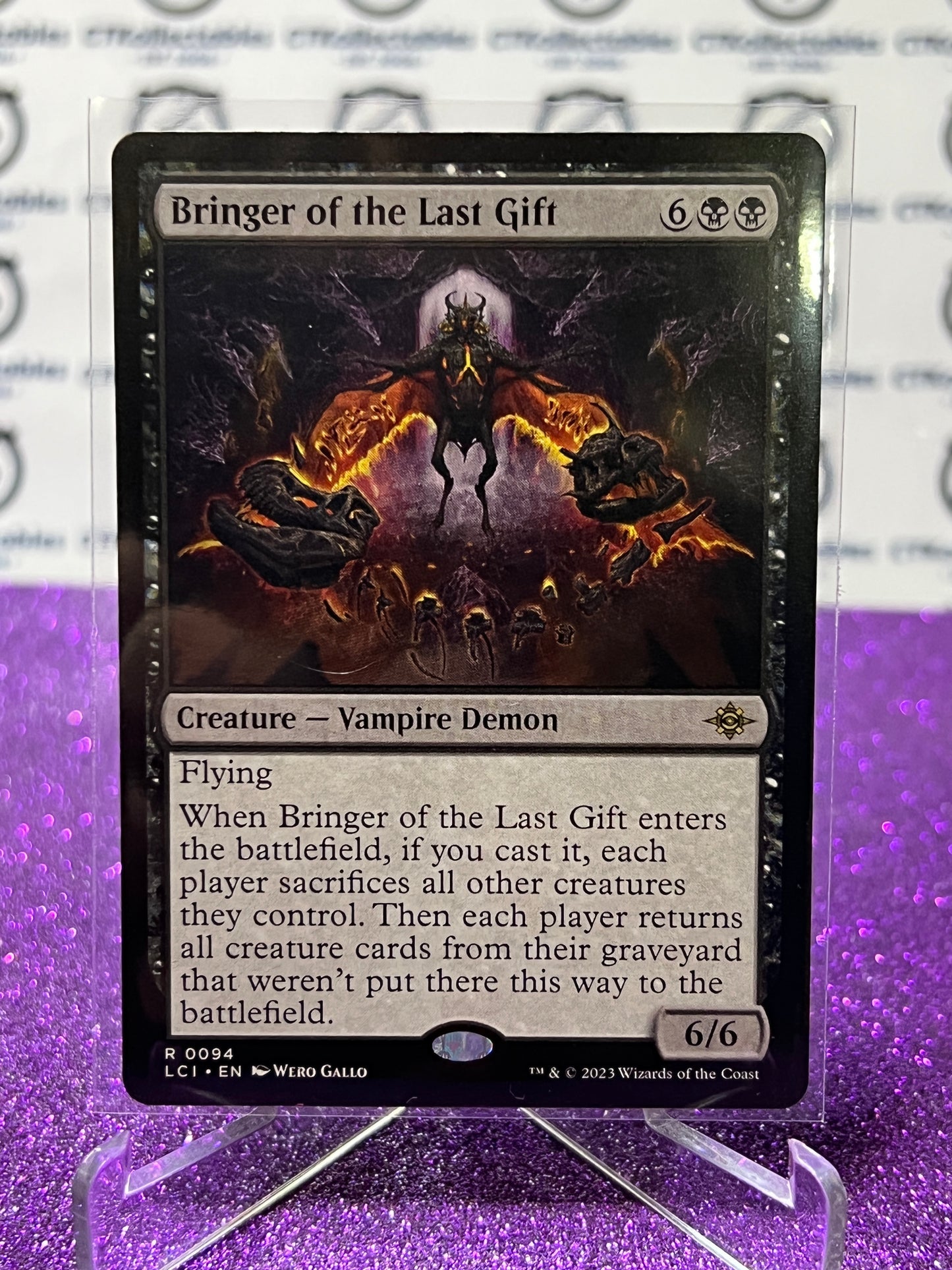 2023 MAGIC THE GATHERING THE LOST CAVERNS OF IXALAN BRINGER OF THE LAST GIFT # R 0094 NON-FOIL CREATURE-VAMPIRE DEMON CARD