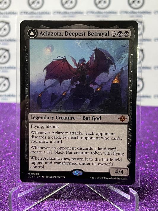 2023 MAGIC THE GATHERING THE LOST CAVERNS OF IXALAN ACLAZOTZ, DEEPEST BETRAYAL # M 0088 NON-FOIL LEGENDARY CREATURE-BAT GOD CARD