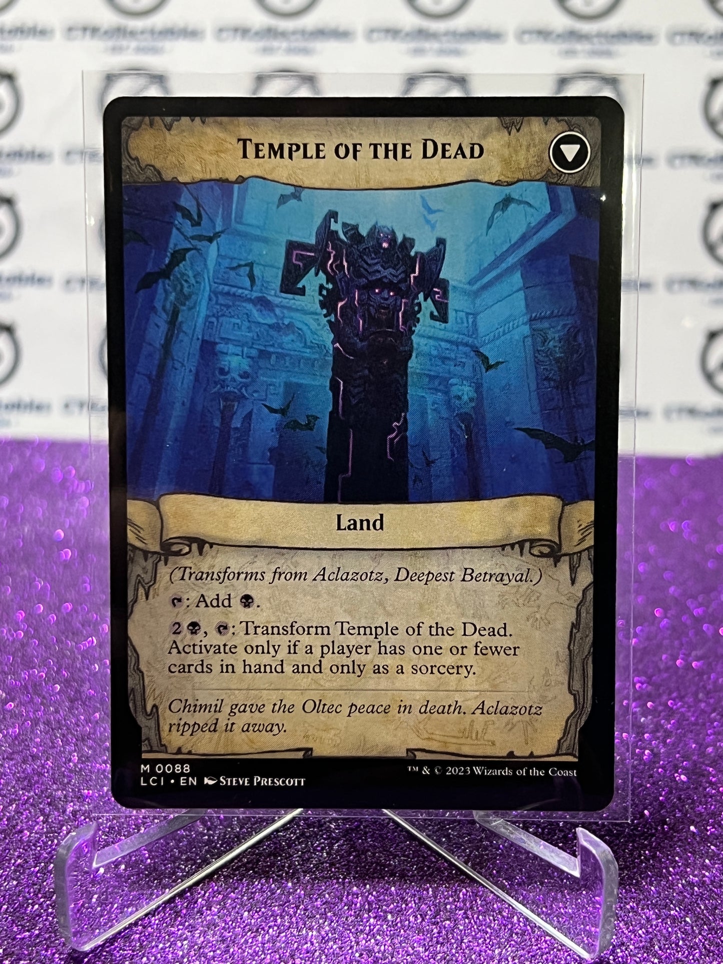 2023 MAGIC THE GATHERING THE LOST CAVERNS OF IXALAN ACLAZOTZ, DEEPEST BETRAYAL # M 0088 NON-FOIL LEGENDARY CREATURE-BAT GOD CARD