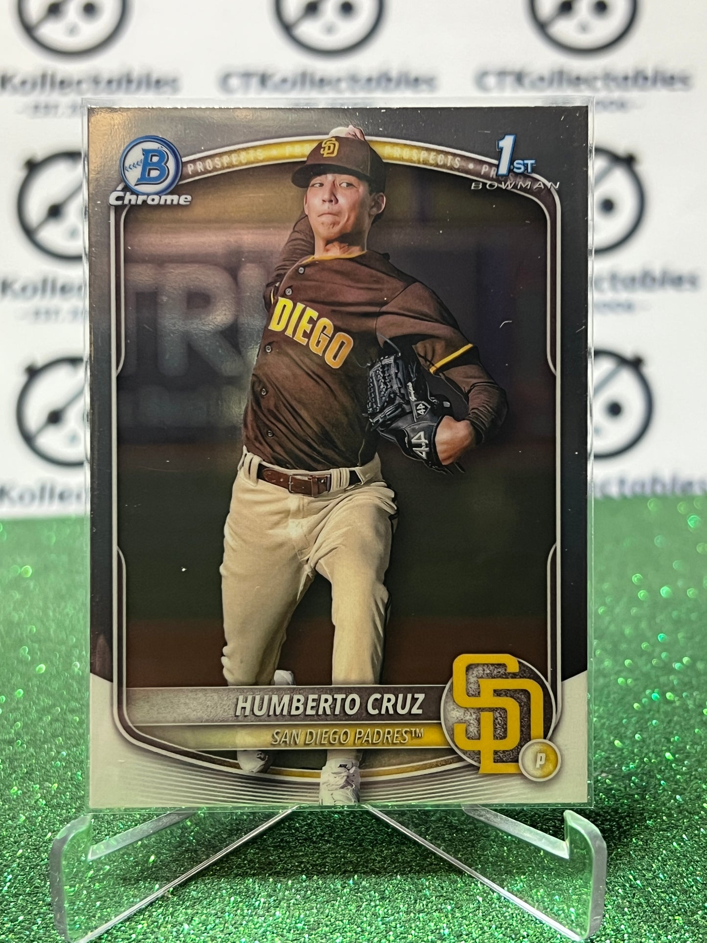2026  BOWMAN CHROME HUMBERTO CRUZ 1ST # BCP-96 SAN DIEGO PADRES BASEBALL CARD