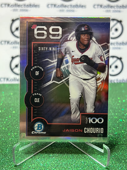 2026  BOWMAN CHROME JAISON CHOURIO # BTP-69 CLEVELAND GUARDIANS BASEBALL CARD