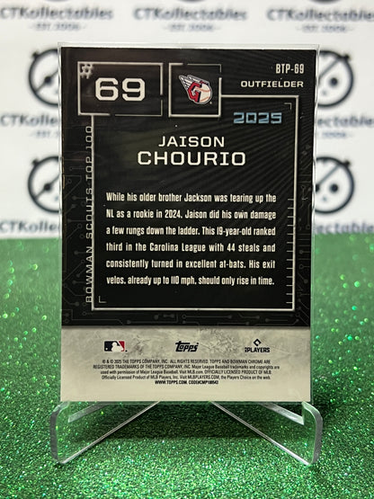 2026  BOWMAN CHROME JAISON CHOURIO # BTP-69 CLEVELAND GUARDIANS BASEBALL CARD