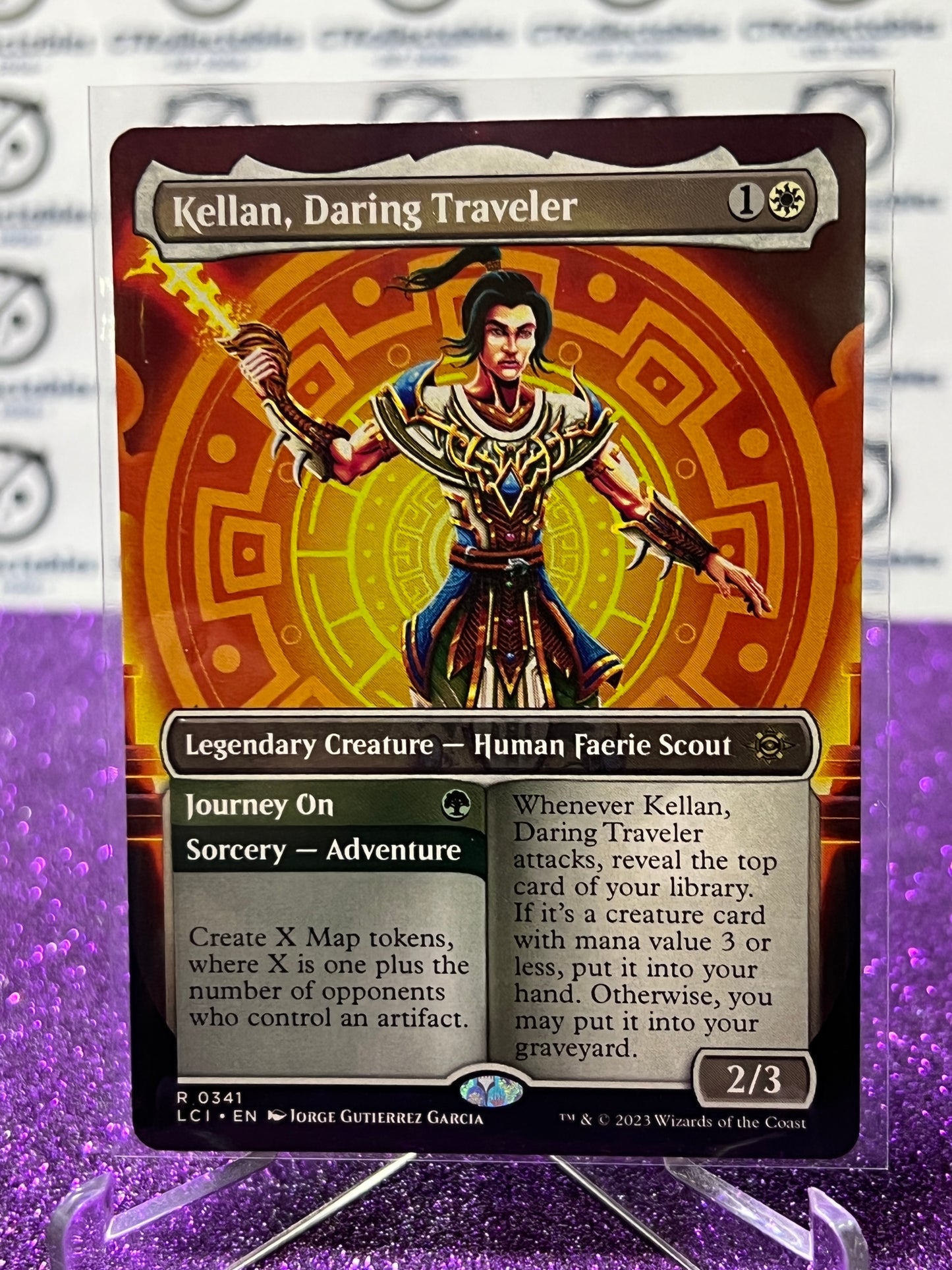 2023 MAGIC THE GATHERING THE LOST CAVERNS OF IXALAN KELLAN, DARING TRAVELER  # R 0341 NON-FOIL LEGENDARY CREATURE-HUMAN FAERIE SCOUT CARD