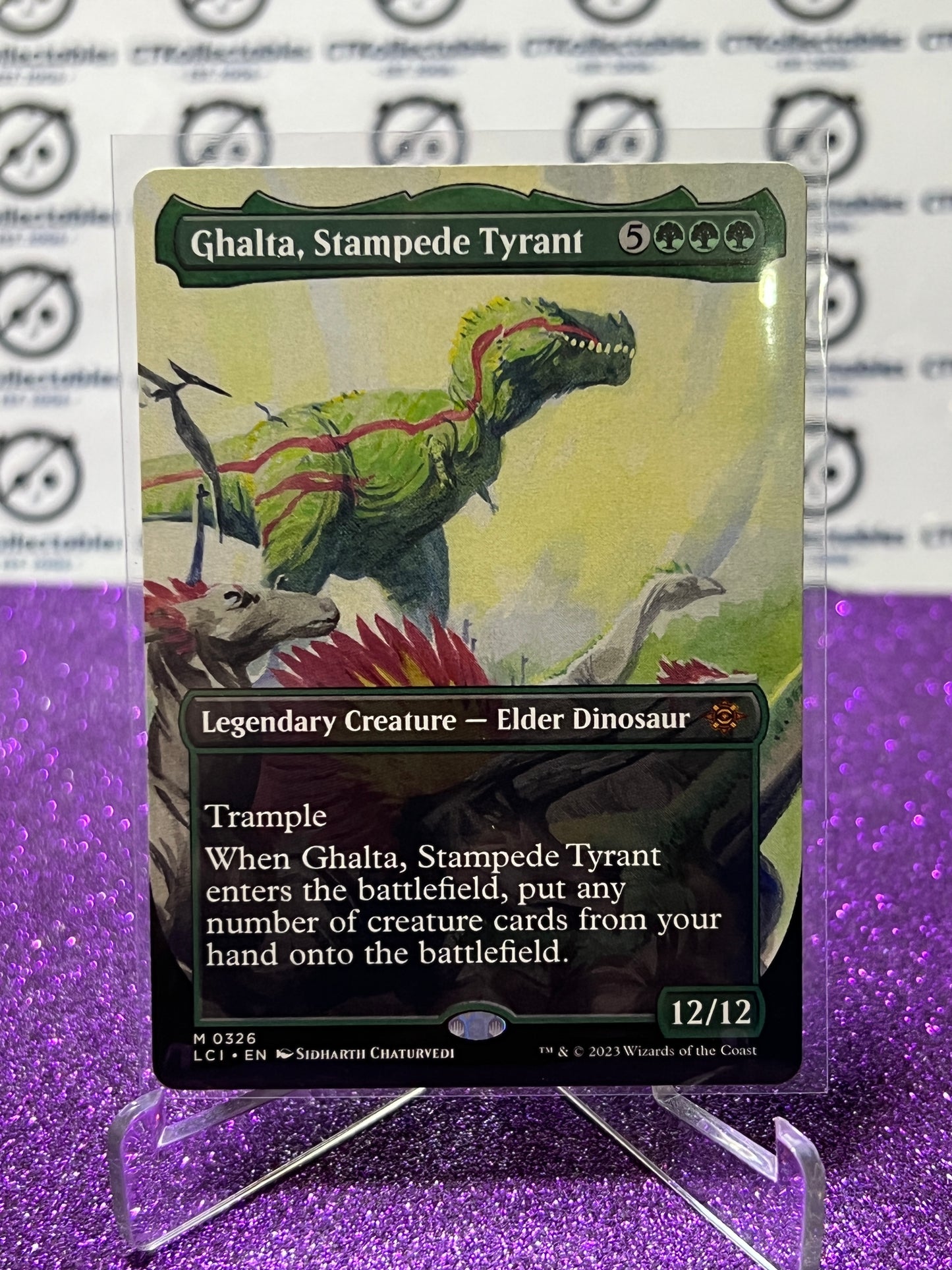 2023 MAGIC THE GATHERING THE LOST CAVERNS OF IXALAN GHALTRA, STAMPEDE TYRANT  # M 0326 NON-FOIL LEGENDARY CREATURE-ELDER DINOSAUR CARD