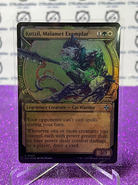 2023 MAGIC THE GATHERING THE LOST CAVERNS OF IXALAN KUTZIL, MALAMET EXEMPLAR  # U 0304 FOIL LEGENDARY CREATURE-CAT WARRIOR CARD