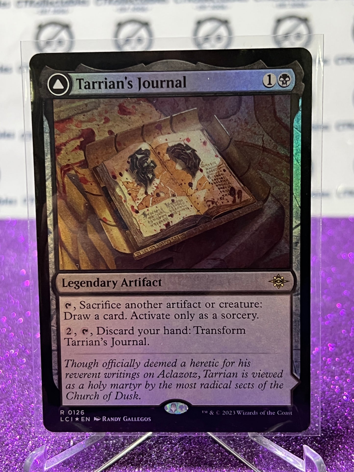 2023 MAGIC THE GATHERING THE LOST CAVERNS OF IXALAN TARRIAN'S JOURNAL # R 0126 FOIL LEGENDARY - ARTIFACT  CARD