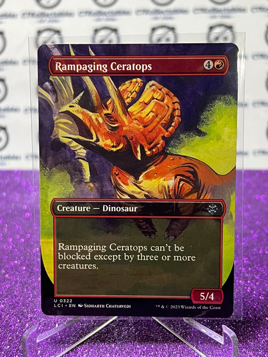 2023 MAGIC THE GATHERING THE LOST CAVERNS OF IXALAN RAMPAGING CERATOPS  # U 0322 NON-FOIL CREATURE - DINOSAUR  CARD