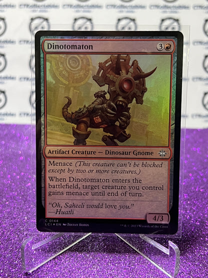 2023 MAGIC THE GATHERING THE LOST CAVERNS OF IXALAN DINOTOMATION # C 0144 FOIL ARTIFACT CREATURE - DINOSAUR GNOME COMMON CARD