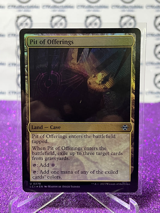 2023 MAGIC THE GATHERING THE LOST CAVERNS OF IXALAN PIT OF OFFERINGS # U 0278 FOIL LAND UNCOMMON CARD