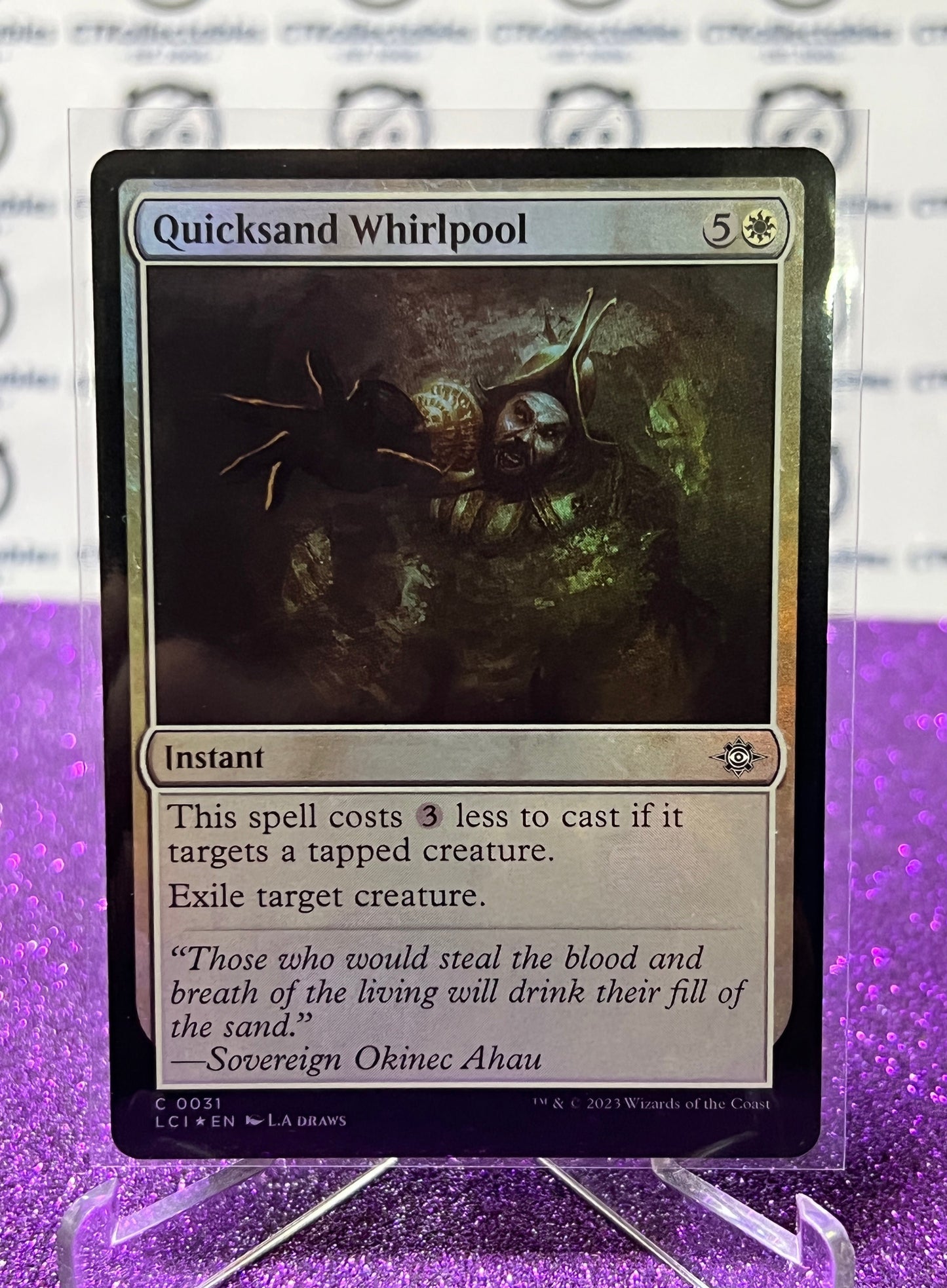 2023 MAGIC THE GATHERING THE LOST CAVERNS OF IXALAN QUICKSAND WHIRLPOOL # C 0031 FOIL COMMON CARD