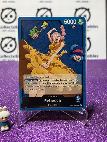 2026 ONE PIECE ADVENTURE ON KAMI'S ISLAND REBECCA # OP15-039 L NON-FOIL TCG CARD