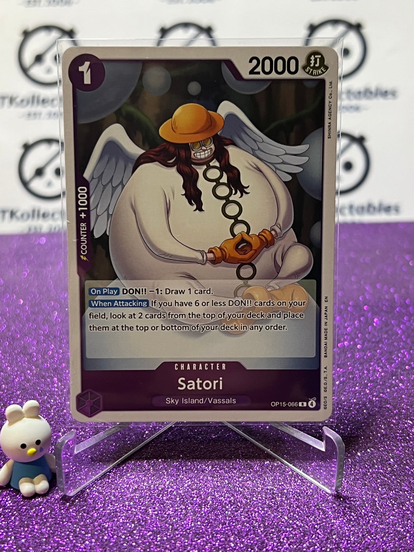 2026 ONE PIECE ADVENTURE ON KAMI'S ISLAND SATORI # OP15-066 R FOIL TCG CARD