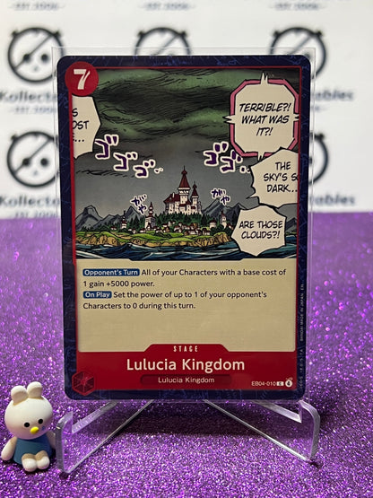 2026 ONE PIECE ADVENTURE ON KAMI'S ISLAND LULUCIA KINGDOM # EB04-010 C NON-FOIL TCG CARD