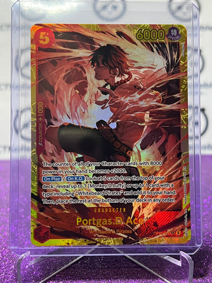 2026 ONE PIECE THE TIME OF BATTLE PORTGAS.D.ACE # OP16-118 SEC FOIL TCG CARD