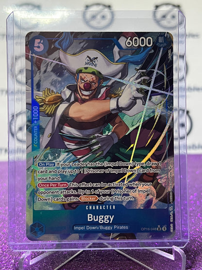 2026 ONE PIECE THE TIME OF BATTLE BUGGY # OP16-048 SR * FOIL TCG CARD
