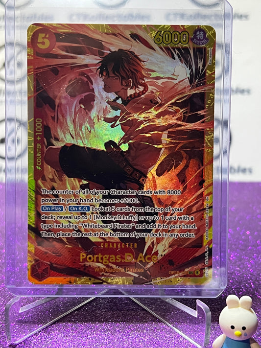 2026 ONE PIECE THE TIME OF BATTLE PORTGAS.D.ACE # OP16-118 SEC FOIL TCG CARD