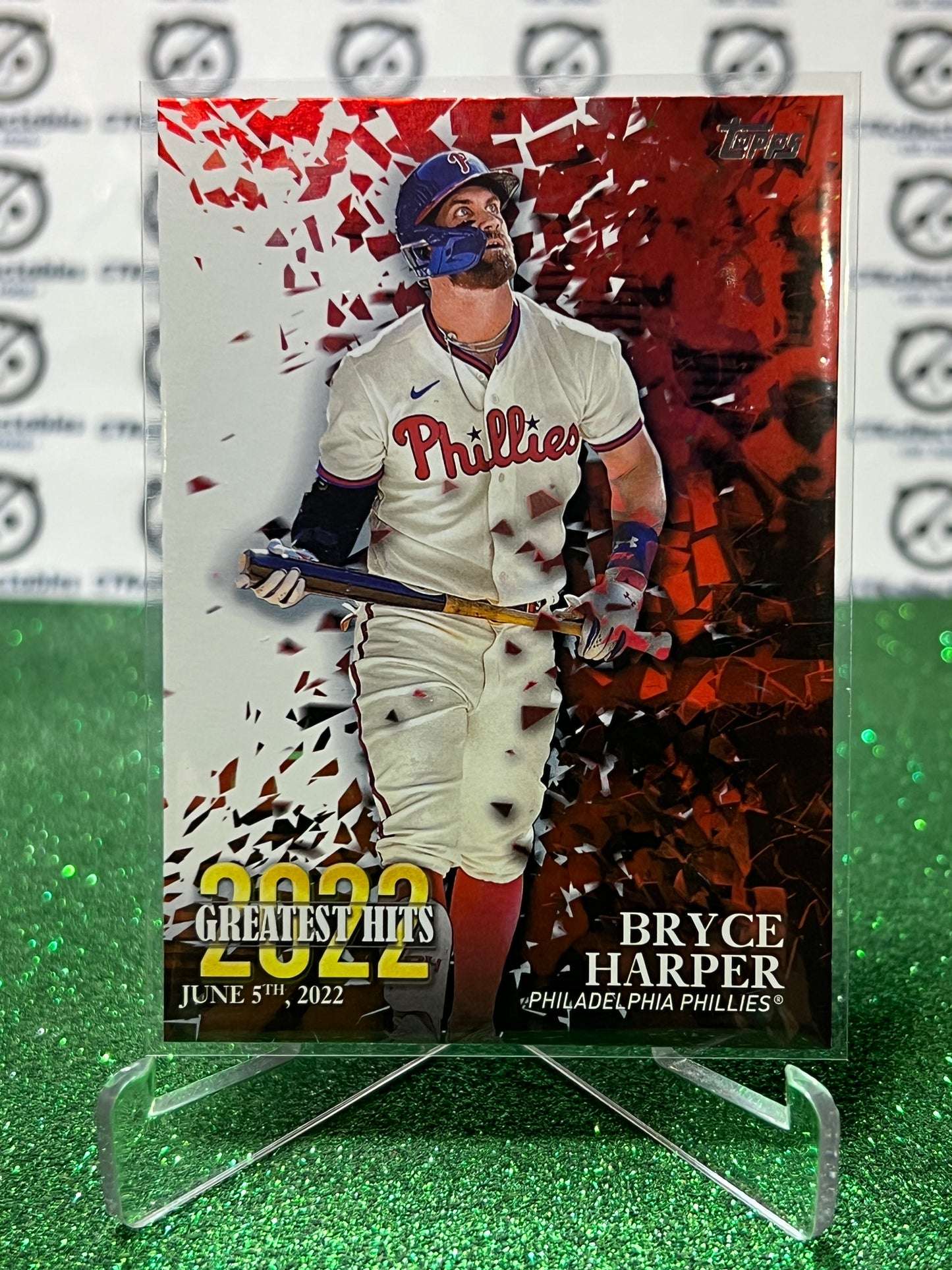 2023 TOPPS BRYCE HARPER # 22GH-12  GREATEST HITS PHILADELPHIA PHILLIES BASEBALL CARD