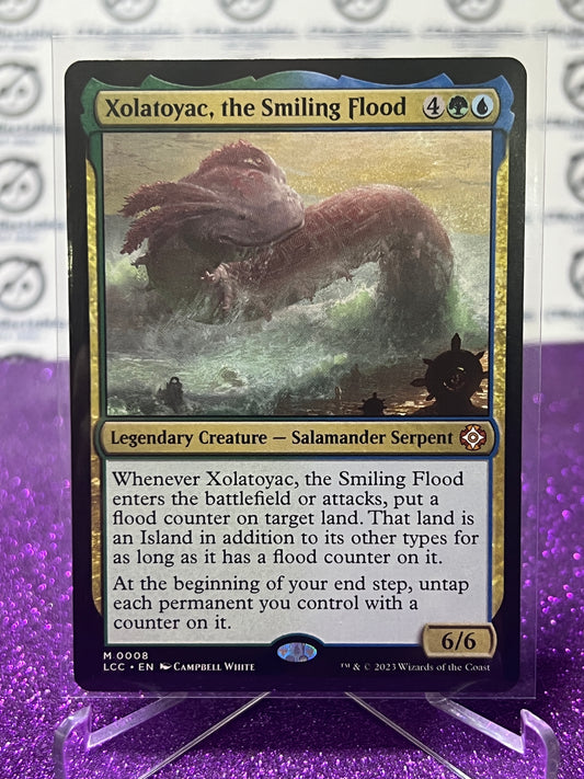 2023 MAGIC THE GATHERING THE LOST CAVERNS OF IXALAN XOLATOYAC, THE SMILING FLOOD # M 0008 NON-FOIL LEGENDARY CREATURE SALAMANDER SERPENT CARD