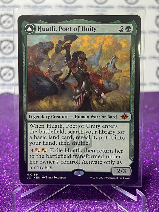 2023 MAGIC THE GATHERING THE LOST CAVERNS OF IXALAN HUATLI, POET OF UNITY # M 0189 NON-FOIL LEGENDARY CREATURE - HUMAN WARRIOR BARD CARD