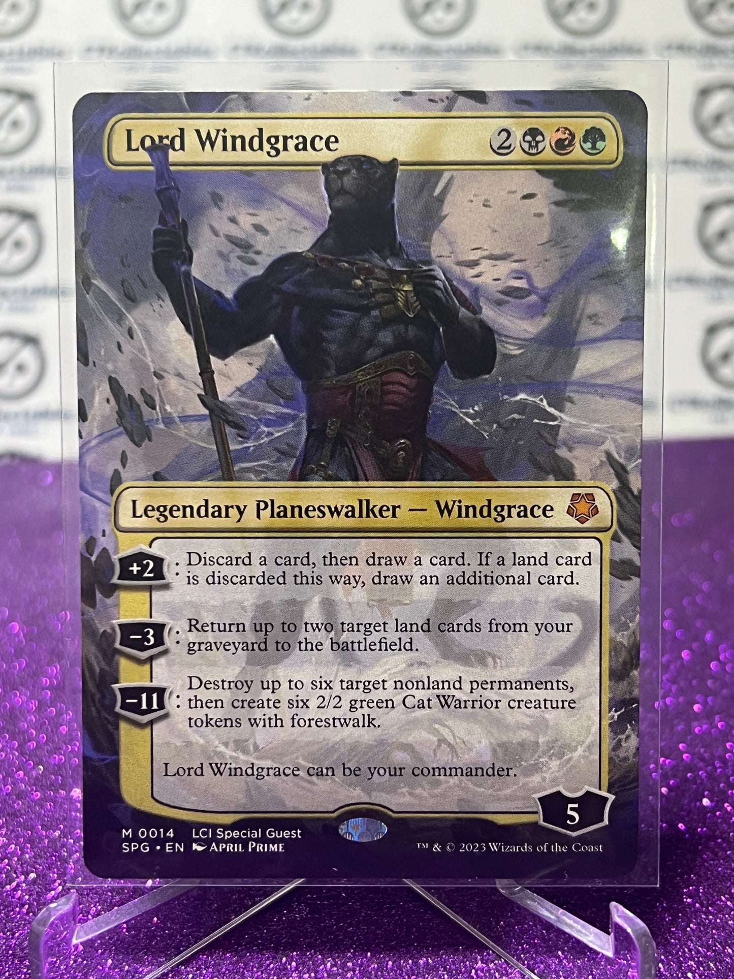 2023 MAGIC THE GATHERING THE LOST CAVERNS OF IXALAN LORD WINDGRACE # M 0014 NON-FOIL LEGENDARY PLANESWALKER-WINDGRACE CARD