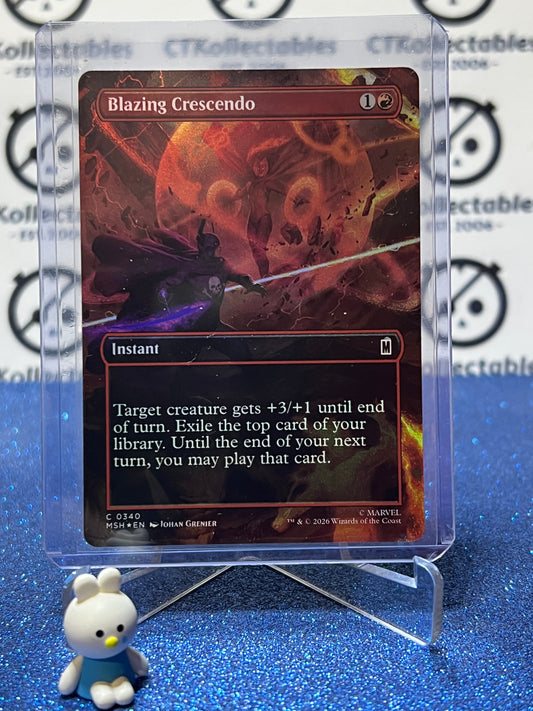 2026 MAGIC THE GATHERING / MARVEL SUPER HEROES BLAZING CRESCENDO # C 0340 FOIL ALT ART CARD