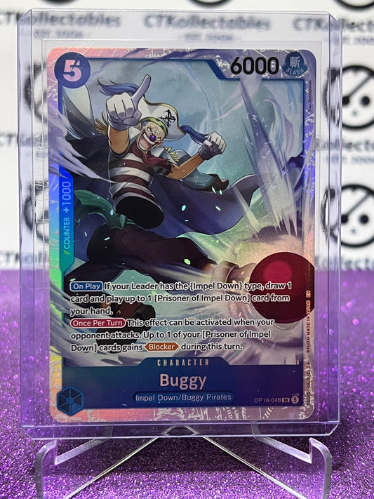 2026 ONE PIECE THE TIME OF BATTLE BUGGY # OP16-048 SR  FOIL TCG CARD