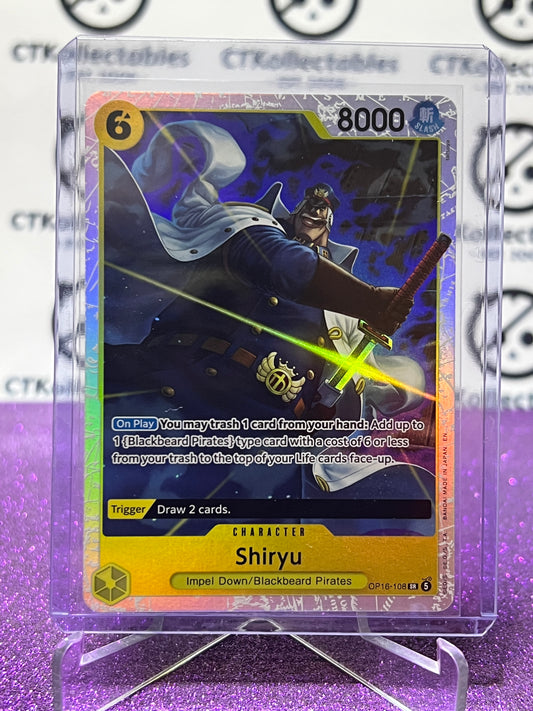 2026 ONE PIECE THE TIME OF BATTLE SHIRYU # OP16-108 SR  FOIL TCG CARD