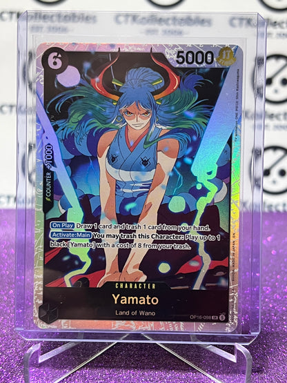 2026 ONE PIECE THE TIME OF BATTLE YAMATO # OP16-098 SR  FOIL TCG CARD