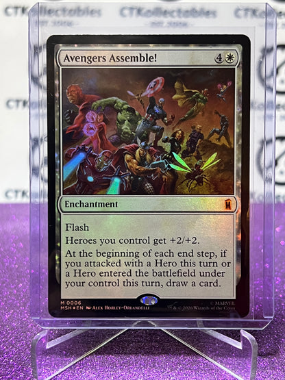 2026 MAGIC THE GATHERING / MARVEL SUPER HEROES AVENGERS ASSEMBLE! # M 0006 MYSTIC FOIL CARD