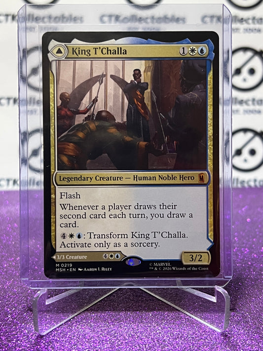 2026 MAGIC THE GATHERING / MARVEL SUPER HEROES KING T'CHALLA # M 0219 MYSTIC NON-FOIL CARD