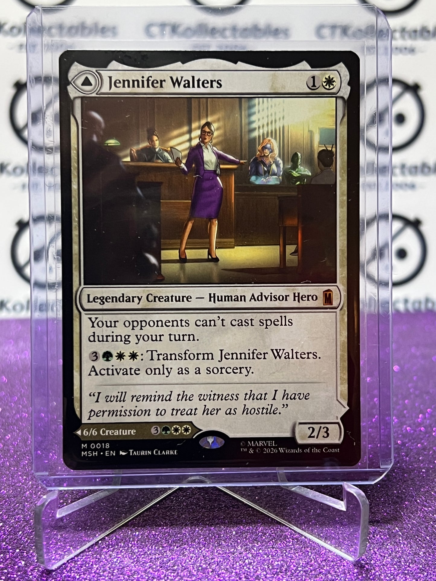 2026 MAGIC THE GATHERING / MARVEL SUPER HEROES THE SENSATIONAL SHE-HULK / JENNIFER WALTERS # M 0018 MYSTIC NON-FOIL CARD