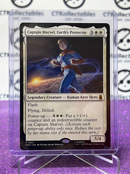 2026 MAGIC THE GATHERING / MARVEL SUPER HEROES CAPTAIN MARVEL, EARTH'S PROTECTOR # M 0011 MYSTIC NON-FOIL CARD