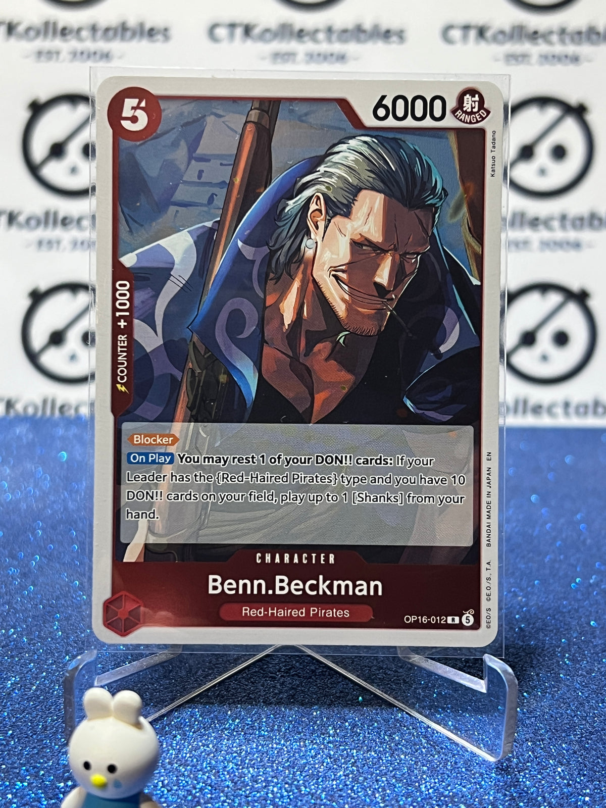 2026 ONE PIECE THE TIME OF BATTLE BENN.BECKMAN # OP16-012 R FOIL TCG CARD