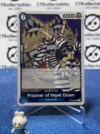 2026 ONE PIECE THE TIME OF BATTLE PRISONER OF IMPEL DOWN # OP16-042 R FOIL TCG CARD