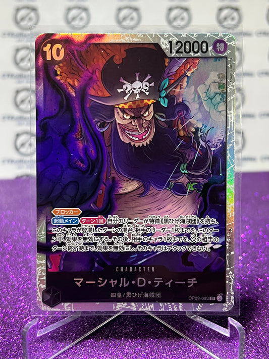 2024 ONE PIECE MARSHALL D. TEACH # OP09-093 SR EMPERORS IN THE NEW WORLD JAPANESE CARD