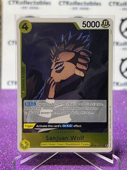 2026 ONE PIECE THE TIME OF BATTLE SANJUAN.WOLF # OP16-106 R  FOIL TCG CARD