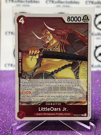 2026 ONE PIECE THE TIME OF BATTLE LITTLE OARS JR. # OP16-017 R  FOIL TCG CARD