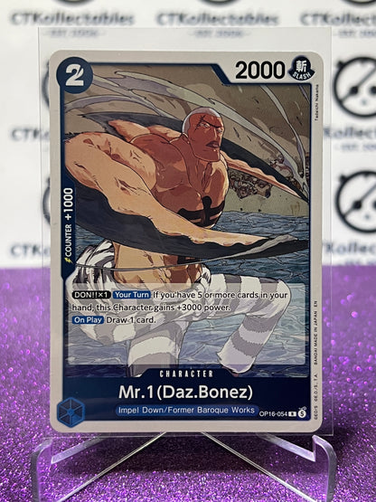 2026 ONE PIECE THE TIME OF BATTLE MR.1 (DAZ.BONEZ) # OP16-054 R  FOIL TCG CARD